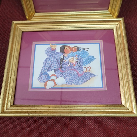Vintage Barbara Lavallee Alaskan Art Prints Lot of 2 Framed Matted 1990 - Picture 5 of 11